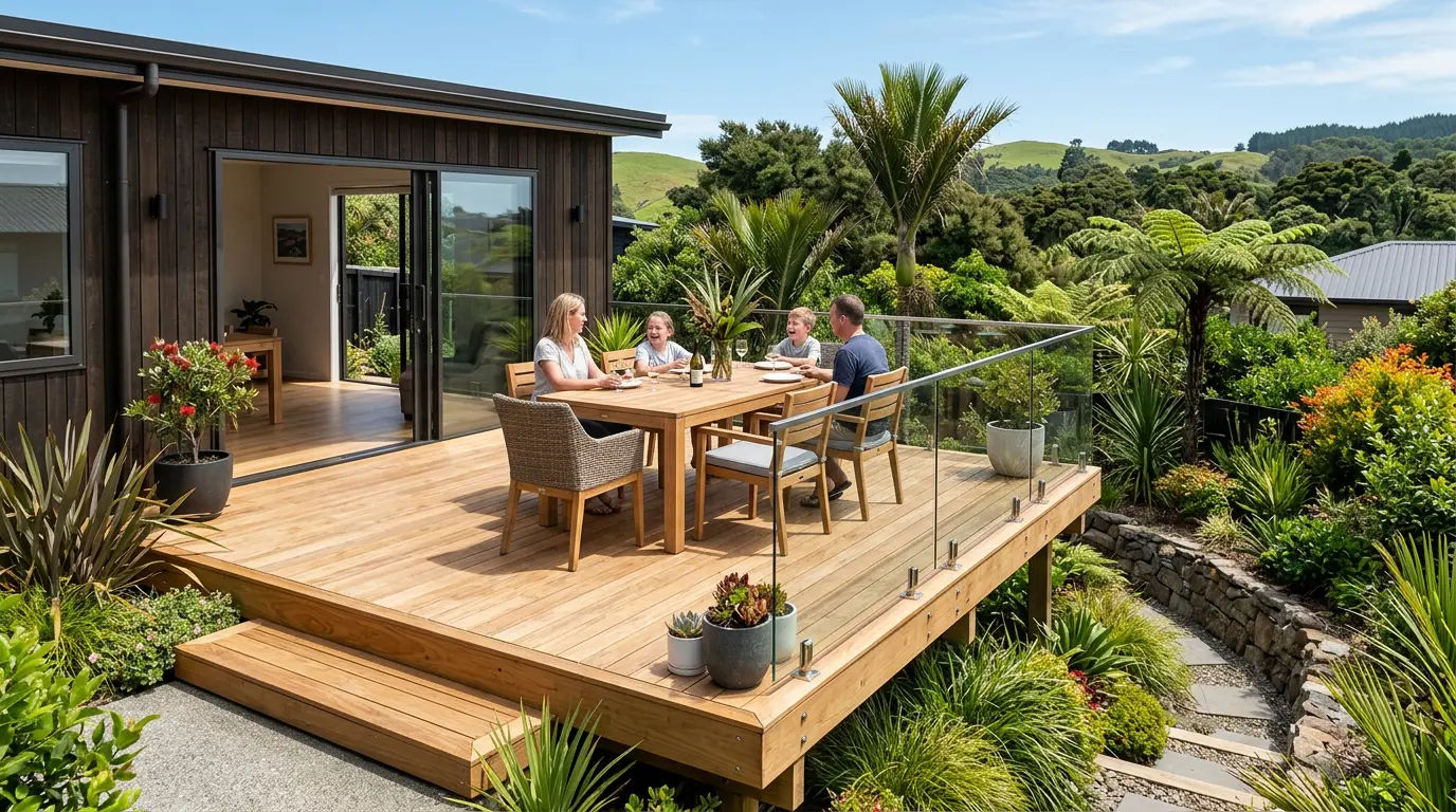 Timber deck construction