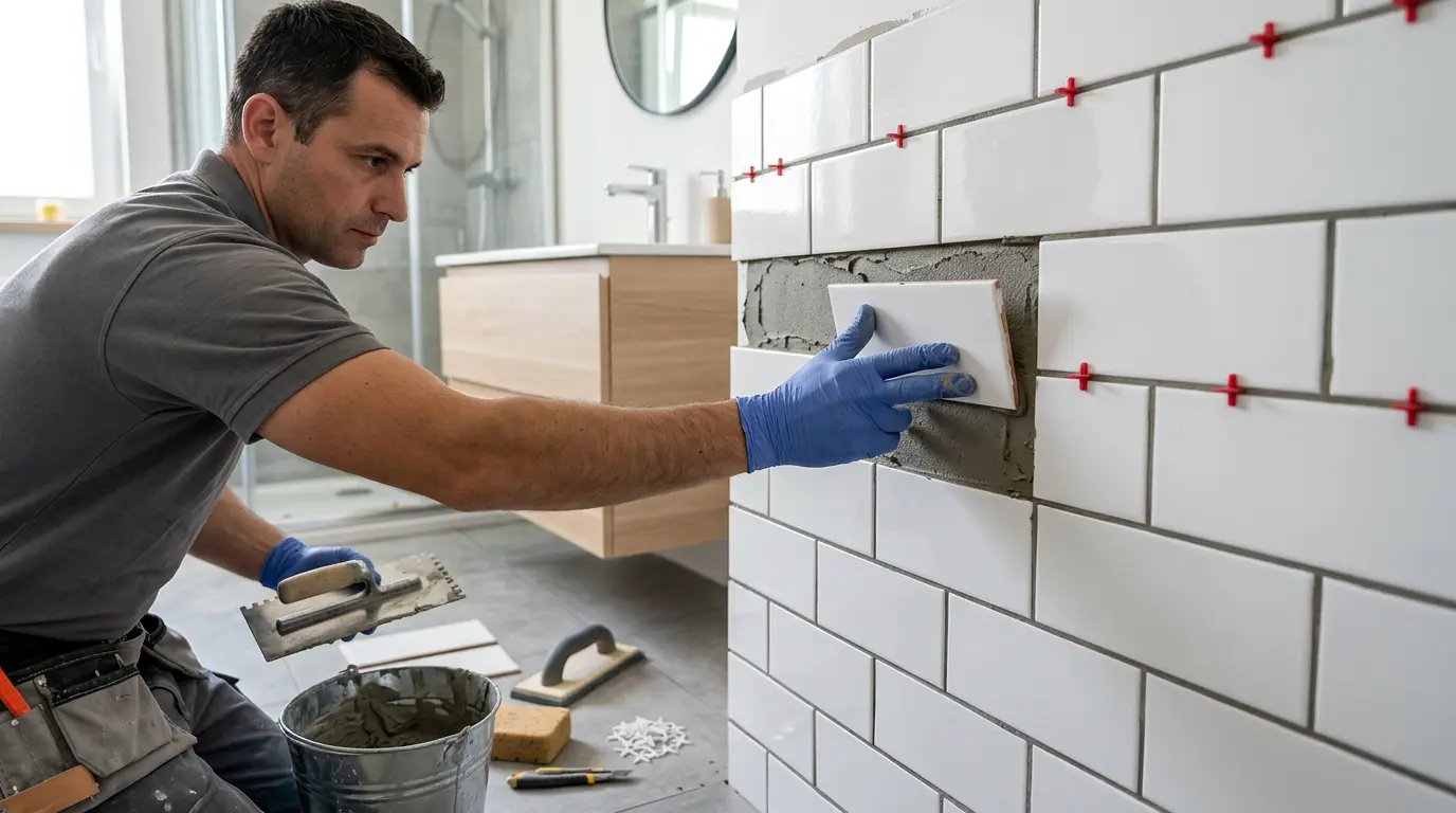 Bathroom tiling